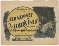 3r0831 LOSER'S END TC 1924 Leo Maloney in a western melodrama of the Rio Grande, ultra rare!