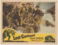 3r1236 LOST CONTINENT LC #2 1951 Cesar Romero & men stare at dinosaurs from atop a mountain!