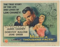 3r0838 MAN OF A THOUSAND FACES TC 1957 art of James Cagney as Lon Chaney Sr. by Reynold Brown!