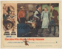 3r1250 MAN WHO SHOT LIBERTY VALANCE LC #3 1962 best c/u of James Stewart by Lee Marvin & John Wayne!