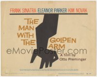 3r0840 MAN WITH THE GOLDEN ARM TC 1956 Frank Sinatra, Otto Preminger, drugs, classic Saul Bass art!