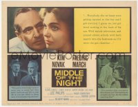 3r0845 MIDDLE OF THE NIGHT TC 1959 sexy young Kim Novak is involved with much older Fredric March!
