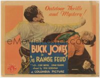 3r0884 RANGE FEUD TC 1931 Buck Jones punching Strange, John Wayne billed but not shown, very rare!