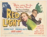 3r0886 RED LIGHT TC 1949 strong-arm George Raft, sexy blonde Virginia Mayo is his deadly bait!