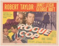 3r0894 ROGUE COP TC 1954 Robert Taylor, sexy Anne Francis, Janet Leigh, George Raft!
