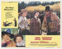 3r1345 ROOSTER COGBURN LC #2 1975 Katharine Hepburn stares at John Wayne holding explosives!