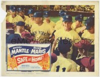3r1348 SAFE AT HOME LC 1962 c/u of Mickey Mantle, Roger Maris & real life New York Yankees team!