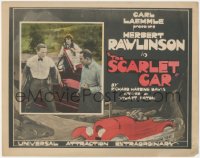 3r0899 SCARLET CAR TC 1923 Herbert Rawlinson supports a crooked politician, Claire Adams, rare!
