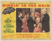 3r1371 SINGIN' IN THE RAIN LC #3 1952 top cast members in classic confrontation at movie's end!