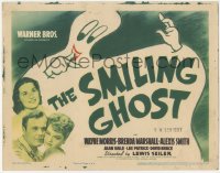 3r0917 SMILING GHOST TC 1941 Wayne Morris, Brenda Marshall, Alexis Smith & art of wacky spirit!