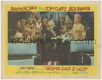 3r0019 SOME LIKE IT HOT LC #8 1959 sexy Marilyn Monroe with Tony Curtis, Jack Lemmon & band!