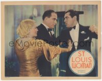 3r1389 ST. LOUIS WOMAN LC 1934 Jeanette Loff stops fight between Johnny Mack Brown & other guy!