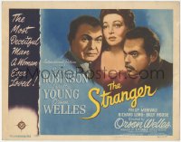 3r0926 STRANGER TC 1946 star/director Orson Welles, Edward G. Robinson & Loretta Young!