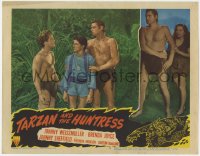 3r1413 TARZAN & THE HUNTRESS LC #2 1947 Prince Ozra between Johnny Weissmuller & Johnny Sheffield!