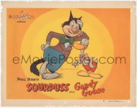 3r1429 TERRY-TOON LC #8 1946 great cartoon image of Paul Terry's Sourpuss the cat & Gandy Goose!