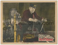 3r1435 THIRD ALARM LC 1922 wonderful portrait of Ralph Lewis driving old fashioned fire engine!