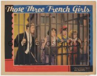 3r1438 THOSE THREE FRENCH GIRLS LC 1930 Denny in jail with Fifi D'Orsay, Yola D'Avril & Ravel, rare!