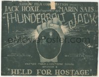 3r0936 THUNDERBOLT JACK chapter 6 TC 1920 cool image of Jack Hoxie & Marin Sais inside fist!