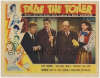 3r1442 TILLIE THE TOILER LC 1941 Kay Harris laughing at worried William Tracy by two other guys!