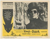 3r1450 TOMB OF LIGEIA LC #2 1964 best close up of Vincent Price wearing sunglasses & top hat!