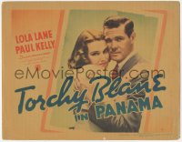 3r0939 TORCHY BLANE IN PANAMA TC 1938 romantic close up of pretty Lola Lane & Paul Kelly!