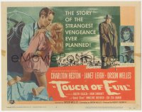 3r0941 TOUCH OF EVIL TC 1958 director/star Orson Welles, Charlton Heston, Leigh, Marlene Dietrich!