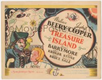3r0943 TREASURE ISLAND TC 1934 great art of Wallace Beery as Long John Silver & Jackie Cooper!