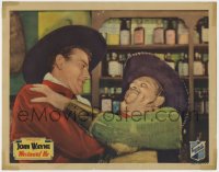 3r1479 WESTWARD HO LC 1935 great super close up of John Wayne struggling with bad guy in bar!