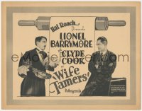 3r0963 WIFE TAMERS TC 1926 Lionel Barrymore & Clyde Cook in Hal Roach comedy short, ultra rare!