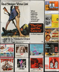 3s0090 LOT OF 13 FOLDED SIX-SHEETS 1950s-1970s great images from a variety of different movies!