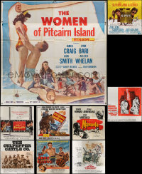 3s0092 LOT OF 11 FOLDED SIX-SHEETS 1950s-1970s great images from a variety of different movies!