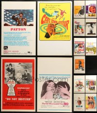3s0039 LOT OF 15 WINDOW CARDS 1960s-1970s great images from a variety of different movies!