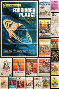 3s0190 LOT OF 64 FOLDED ONE-SHEETS 1960s-1970s great images from a variety of different movies!