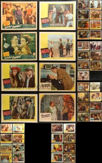 3s0347 LOT OF 47 LOBBY CARDS 1940s-1960s incomplete sets from a variety of different movies!