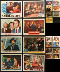 3s0363 LOT OF 23 LOBBY CARDS 1940s-1960s great scenes from a variety of different movies!