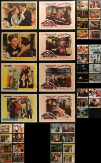 3s0340 LOT OF 61 LOBBY CARDS 1940s-1980s incomplete sets from a variety of different movies!