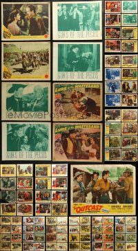 3s0315 LOT OF 113 COWBOY WESTERN LOBBY CARDS 1940s-1960s incomplete sets from a variety of movies!