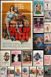 3s0214 LOT OF 31 FOLDED ONE-SHEETS 1960s-1980s great images from a variety of different movies!