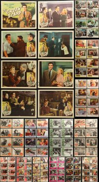 3s0317 LOT OF 112 LOBBY CARDS 1950s-1960s complete sets from a variety of different movies!