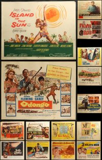 3s0680 LOT OF 19 UNFOLDED HALF-SHEETS 1950s-1960s great images from a variety of movies!