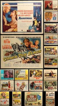 3s0672 LOT OF 23 UNFOLDED HALF-SHEETS 1950s-1960s great images from a variety of movies!