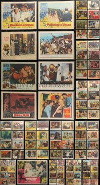 3s0314 LOT OF 113 INDIVIDUALLY BAGGED 1960S LOBBY CARDS 1960s incomplete sets from a variety of movies!