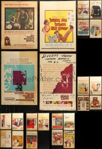 3s0031 LOT OF 31 WINDOW CARDS 1950s-1960s great images from a variety of different movies!