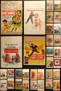 3s0029 LOT OF 40 WINDOW CARDS 1950s-1960s great images from a variety of different movies!