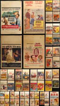 3s0026 LOT OF 57 WINDOW CARDS 1950s-1960s great images from a variety of different movies!