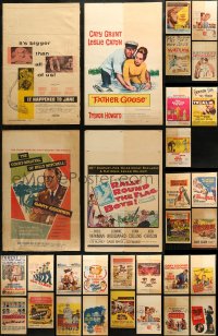 3s0030 LOT OF 35 WINDOW CARDS 1950s-1960s great images from a variety of different movies!