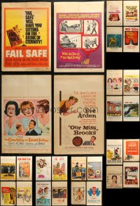 3s0027 LOT OF 48 WINDOW CARDS 1950s-1960s great images from a variety of different movies!