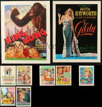 3s0728 LOT OF 9 UNFOLDED 16X21 REPRODUCTION POSTERS 1990s high quality Belgian poster images!