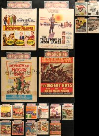 3s0035 LOT OF 23 TRIMMED WINDOW CARDS 1950s great images from a variety of different movies!