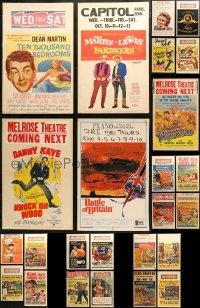 3s0033 LOT OF 25 WINDOW CARDS 1950s great images from a variety of different movies!